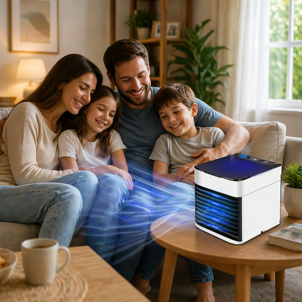 Mini climatizador portátil